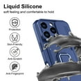 thumbnail image 3 of Hootek Designed for iPhone 16Pro Case, Liquid Silicone, Multi-Functional Card Pocket with Lanyard Strap, Adjustable Rope, Shockproof All-Round Protection, TPU Soft Phone Case for iPhone 16Pro, Blue, 3 of 7