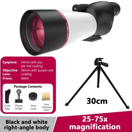Arcticwind 25-75x60 Spotting Scope Spotter Scopes with Tripod Carrying Bag Phone Adapter Waterproof HD Scope for Target Shooting Hunting Bird Watching Wildlife Scenery