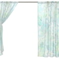 thumbnail image 4 of Coolnut Mint Green Pastel Sheer Gauze Door Curtain Window Curtain Drapes for Living Room Kids Bedroom Window Treatment Decor W55 x L78 In 2 Panels, 4 of 4