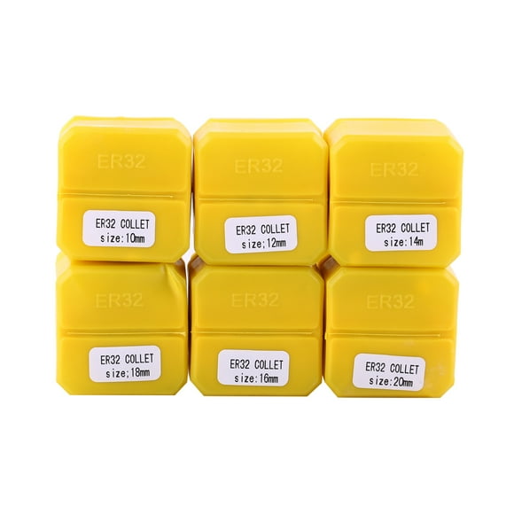Spring Collet,6pcs ER32 Spring Collet CNC Engraving Machine Collet Milling Lathe Tool Exceptional Reliability