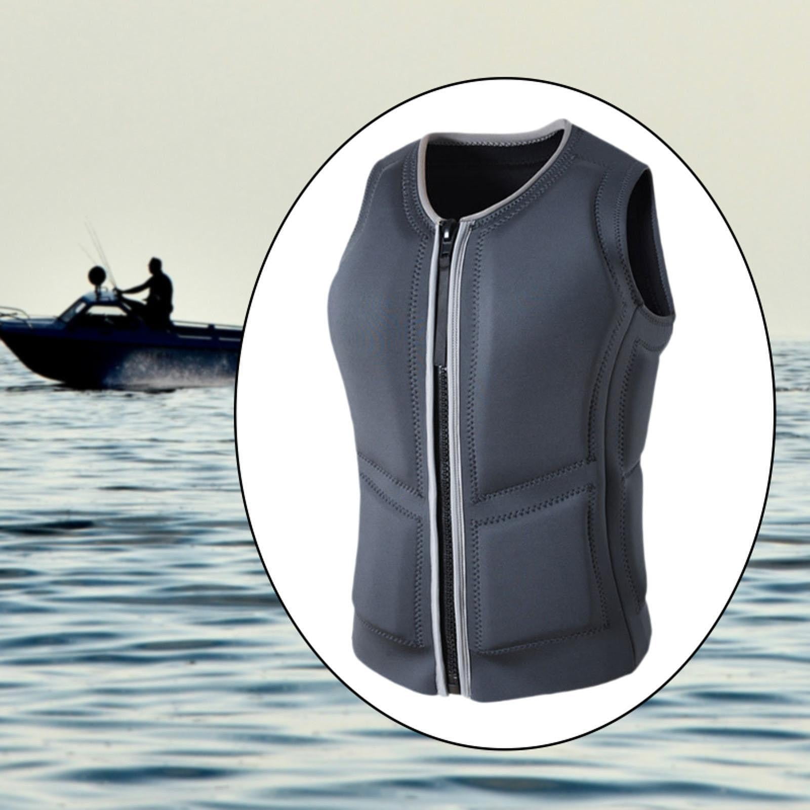 DimyFew Adult Life Vest Buoyancy Aid Portable Lightweight Summer Life Jacket for Boating S