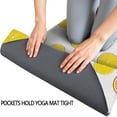 thumbnail image 3 of Yellow Lemon Fruit Slices White Pattern Hot Yoga Mat Towel Non Slip for Hot Yoga - Quick-Drying Yoga Mat Cover with 4 Corner Pockets with Travel Bag - Hot Yoga Towel Non Slip 70"x26", 3 of 6
