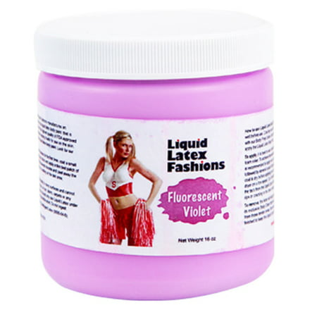 16 oz Fluorescent Violet Latex liquide * ammoniac libre * Body Paint