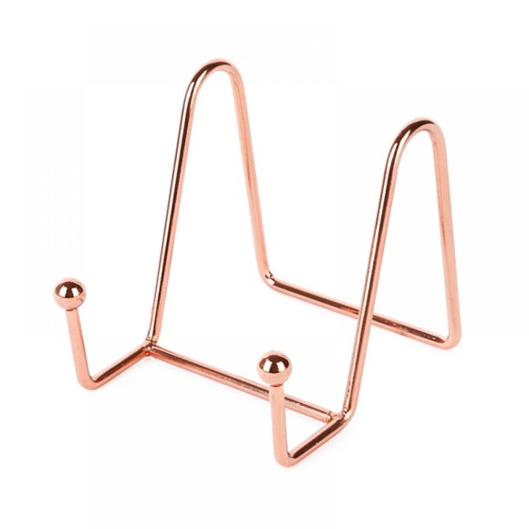Bangus Gold Display Stands Art Iron Easel Plate Holder Metal Frame Holder Stands for Pictures, Photo, Decorative Plate Dish