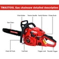 thumbnail image 5 of S-HOME 62CC Gas Chainsaw With Ergonomic Handle And 20 Inch Guide Plate Perfect For Pruning And Sawmill Operations, 5 of 7
