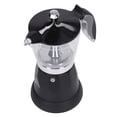 thumbnail image 4 of Cafetera italiana Apalfuy eléctrica portátil transparente 6 tazas 300ML, 4 of 8