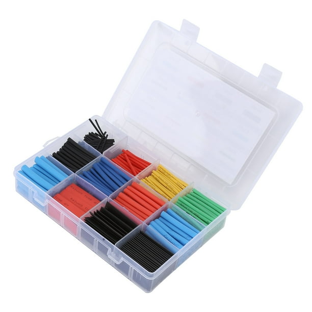 Kit de tubos termorretráctiles, 560 piezas Tubo termorretráctil Tubo termorretráctil Tubo de envoltura retráctil de alta capacidad