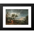 thumbnail image 2 of Claude-Joseph Vernet 24x18 Black Modern Framed Museum Art Print Titled - The Four Times of Day- Midday (1757), 2 of 5