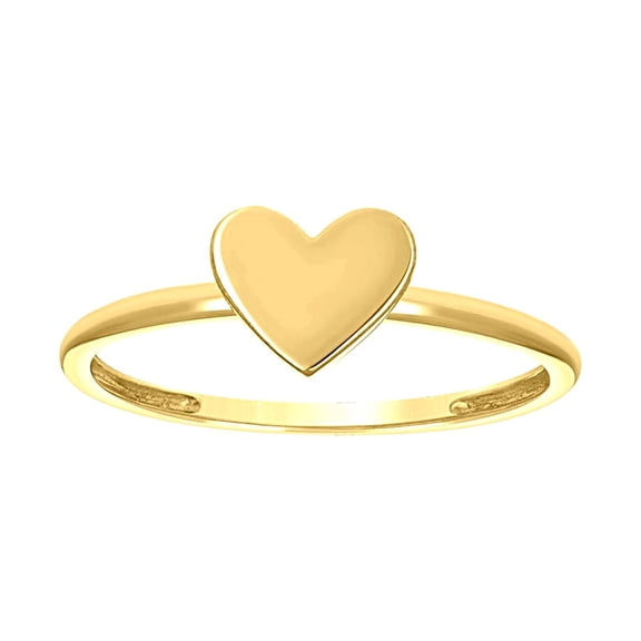 14k 14kt Yellow Gold Womens Heart Ring