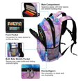 thumbnail image 5 of FORMRS Unisex Backpack Elementary School Travel Bookbag with Reflective Stripes, Pastel Pink Marble Pattern, 5 of 7
