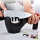 thumbnail image 1 of Accesorios para cuchillos de cocina 4 en 1: Afilador de cuchillos de 3 etapas que ayuda a reparar, restaurar, pulir cuchillas y guantes resistentes a cortes (negro), 1 of 5