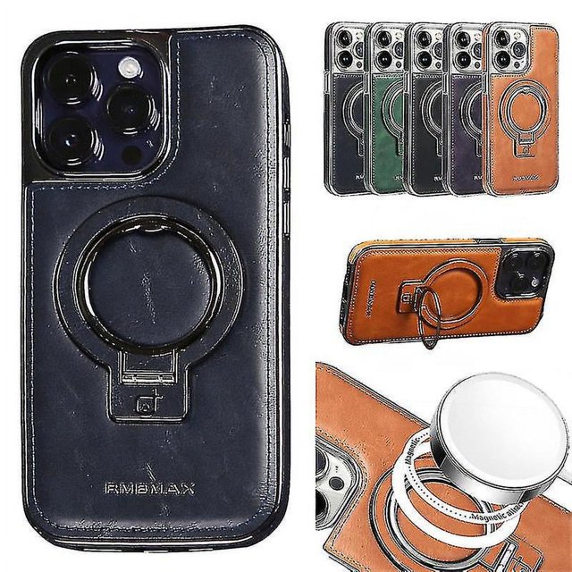 Étui de Téléphone en Cuir de Luxe Invisible pour Iphone Case15/14/13 Pro Max