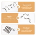 thumbnail image 3 of OFFIGAM 1Set Portable Stainless Steel Kayak Handle Kit Reliable Yacht and Boat Fixing Rings, 3 of 5