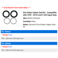 thumbnail image 2 of Disc Brake Caliper Seal Kit - Compatible with 1999 - 2016 Ford F-550 Super Duty 2000 2001 2002 2003 2004 2005 2006 2007 2008 2009 2010 2011 2012 2013 2014 2015, 2 of 2
