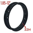 thumbnail image 2 of Applies to 1.85-12 Motorcycle 12inch Rim Circle  Aluminum 28 32 36 Spoke Holes Wheel Hub Circle Ring Motorcycle Dirt Bike Pit Bike, 2 of 5