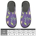 thumbnail image 5 of Fuzzy Slippers Women and Men Non-slip Fuzzy Flat Slippers House Bedroom Slippers for Adult Butterflies and Swirls Pattern, 5 of 9