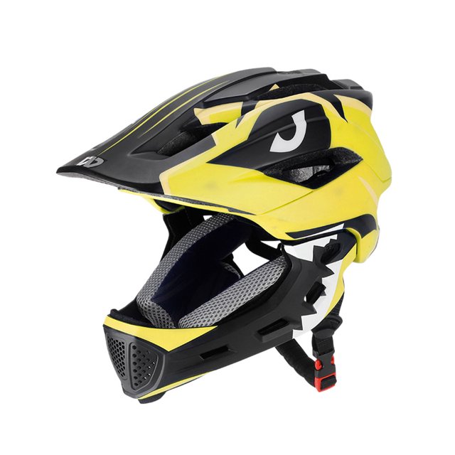 Youkk Plastic Detachable Full Face Kids Excellent Padding Breathable For Safety And Thick Cheek yellow 1 Pc