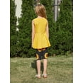 thumbnail image 4 of Conjunto para Niñas PATPAT de Vestido Amarillo con Girasoles y Shorts Talla 7-8, 4 of 8