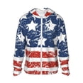 thumbnail image 1 of Balery USA Colors Stripes1 Sudadera ligera de manga larga con capucha y protección solar UPF 50+ para hombre y mujer, ideal para pesca y running-XX-Large, 1 of 7