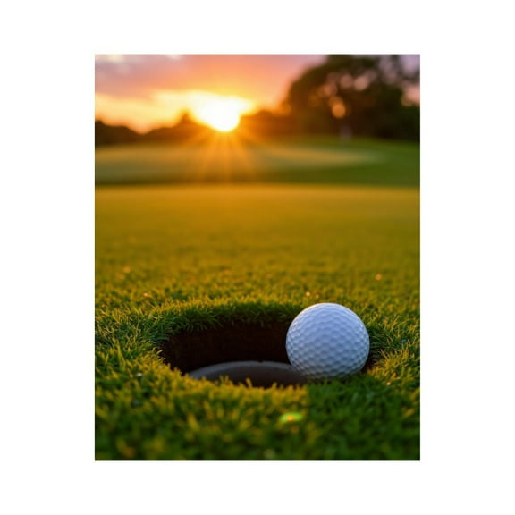 Paint by Numbers Kit for Adults, Sunny Golf Course Sunset Green Paint by Numbers, Easy Paint by Numbers Kit for Adults Beginner, DIY Adult Paint by Number Kits on Canvas, 12x16in Home Decor