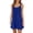 Z-Blue160, variant on JIAYUE Women's Dress Solid Color Square Collar Beach Summer Casual Sleeveless Loose Fit Mini Holiday Vacation Versatile Female Dresses