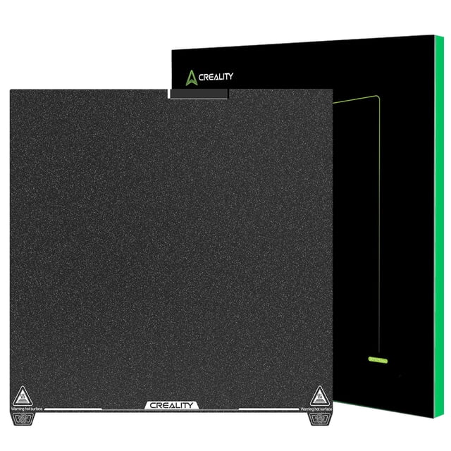 Placa de construcción Creality K2 Plus texturizada PEI, 370 x 370 mm, muelles de acero