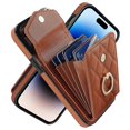 thumbnail image 3 of Crossbody Wallet Case for iPhone 15 Pro Max/ 15 Ultra, PU Leather Handbag Purse Cover with Card Slots Holder Wrist Strap Lanyard, 3 of 5