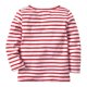 thumbnail image 2 of Niñas niños lindo gato raya manga larga camiseta suave Tops ropa (rojo 2-3T) Ehuebsd Para estrenar, 2 of 6