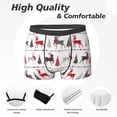 thumbnail image 2 of Men's Boxer Briefs, Simple Elk Deer Christmas Tree Soft Comfy Mens Underwear Boxer Briefs Breathable With Widen Waist, 2 of 7