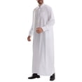 thumbnail image 3 of LOVZFMLL Jackets for Men's Muslim Robe Arab Middle Robe Long Style Long Sleeve Pullover Long Shirt Fashion Casual Robe, 3 of 8