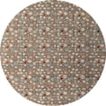thumbnail image 1 of Ahgly Company Indoor Round Abstract Light French Beige Brown Abstract Area Rugs, 8' Round, 1 of 6
