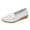 White, variant on Women's Pointed Toe Ballet Flats - Color Block Slip - On Shoes, Trendy Casual Walking Footwear, Comfortable Low - Heel Loafers, Stylish Everyday Dress Pumps