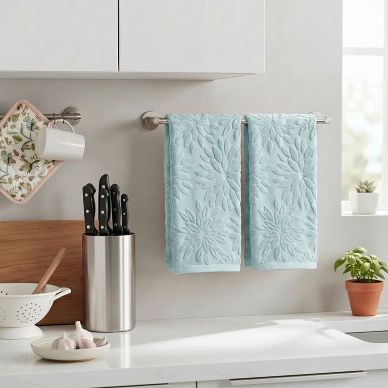Sm:)e Dahlia Jacquard Bath Hand Towel 2-Pack photo 5