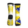 thumbnail image 2 of Men's Bosnian Flag Map Novelty Athletic Socks Women's Digital Printing Funky Patterned Crew Socks, 2 of 7