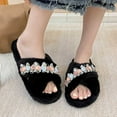 thumbnail image 5 of Gaexia Winter Slippers for Women,Fashionable Slippers Cozy Floral Slippers Warm Indoor Soft Bottom Footwear for Comfort and Style,Outdoor Slippers, 5 of 7
