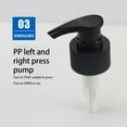 thumbnail image 4 of Naiovety Dispensador de 500ml para baño, botella vacía de viaje, contenedor de bomba, encimera, organizador dispensador de baño, lavable, Almacenamiento y organización del hogar Bomba negra, 4 of 6