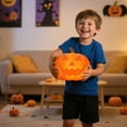 thumbnail image 5 of Halloween Blow Pumpkin Battery Operated Indoor Outdoor Decoration for Porch Yard Tabletop Celebrating Halloween and Thanksgiving Holidays, 5 of 5