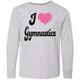 thumbnail image 3 of Inktastic I Love Gymnastics Long Sleeve Youth T-Shirt, 3 of 5