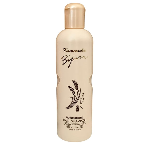 Komenuka Bijin NS-K Champú hidratante para el cabello (EMBALAJE EN INGLÉS-Edición exclusiva para el mercado de EE. UU.) Sin parabenos ni sulfato (11 fl oz.)