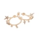 thumbnail image 4 of Aretes Arracadas Corazón Estrella Cruz Chapa de Oro 18k Ametrinaa, 4 of 5