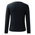 thumbnail image 6 of Women O Neck Lined Thermal Thermal Underwear Slim Tops Long Sleeve Thermal Shirts Winter Tops Mens Thermal Underwear Tops Men Thermal Top 2x Mens Thermal Set Underwear Mens Women's Thermal Shirts Long, 6 of 6