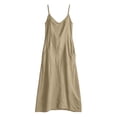 thumbnail image 4 of zbxnLI Women's Maxi Dress Spaghetti Strap Casual Loose Long Dresses with Pockets Summer Beach Vacation Sundress, 4 of 7