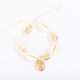 thumbnail image 4 of BRIGHTFUFU Tobillera de concha natural chapado en metal cadena de tobillo de moda delicada joyería de tobillo colgante de cadena para colgar en el pie para mujeres niñas (dorado), 4 of 7