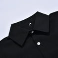 thumbnail image 5 of Mens Casual Button Down Shirts Long Sleeve Solid Color Knit Casual Leisure Vacation Man Clothing Activewear, 5 of 6