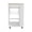 White + Light Oak, variant on Kitchen Carts, Kitchen Island Pompeya, Three Shelves, White Finish, Multicolor Kitchen Islands,Particle Board Metal Kitchen Carts, Furniture Dining Furniture Kitchen Islands & Carts