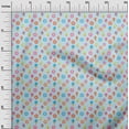 thumbnail image 3 of oneOone Cotton Poplin Light Blue Fabric Fruit Watermelon Sewing Material Print Fabric By The Yard 42 Inch Wide, 3 of 4