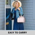 thumbnail image 6 of Pioneer Flower Floral Print Pattern Drawstring Lunch Bag Women - Drawstring Lunch Bag Insulated for Work Office - Stain-Resistant Large Lunchbags for Women with Multi-Pockets, 6 of 6