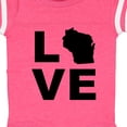 thumbnail image 4 of Inktastic Love Wisconsin Boys or Girls Baby Bodysuit, 4 of 5