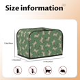 thumbnail image 4 of Toaster Covers 2 Slice, Classic Cute Goat Green Waterproof Bread Machine Cover Fits for Standard 2 Slice Toasters, Home Decor Toaster Protection with Hanging Rope, 4 of 7