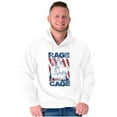 thumbnail image 5 of Street Fighter Vega Rage Cage USA Hoodie Hooded Sweatshirt Men Brisco Brands L, 5 of 6